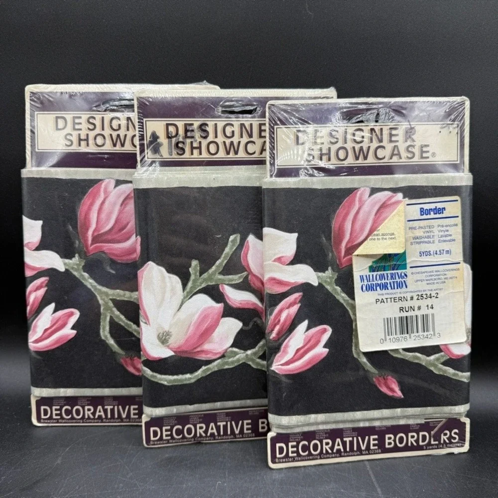 Vintage Brewster Chesapeake Wallpaper Border Home Decor 15 Yards Floral Magnolia